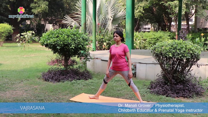 Dr. Manali Grover explains the Virabhadrasana or the Warrior Pose and its benefits in pregnancy especially in cases of breathlessness